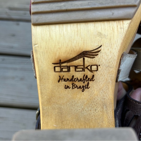 Dansko Multicolor Leather Sandals - Picture 8 of 11